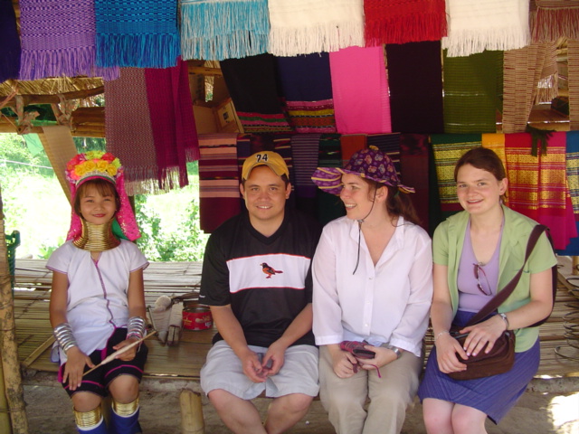 Kayan Woman and tourists