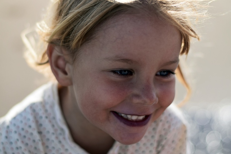 Girl smiling