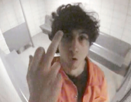 Dzhokhar Tsarnaev in a jail cell