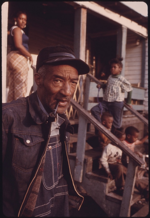 Coal miner and family