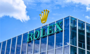 Rolex sign on a building