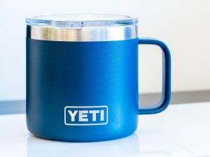 Blue Yeti cup with handle