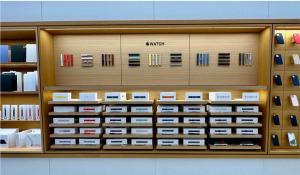 Apple Watch display at the Apple store