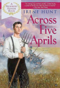 The book cover for Across Five Aprils