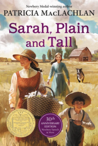 The book cover for Sarah, Plain and Tall