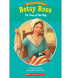The book cover for Let’s Read About Betsy Ross
