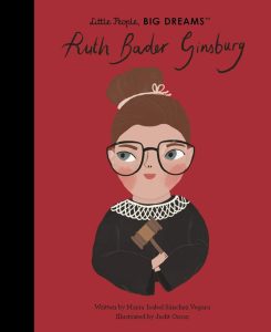 The book cover for Little People Big Dreams: Ruth Bader Ginsburg