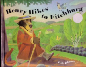The book cover for Henry Hikes to Fitchburg