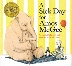 The book cover for A Sick Day for Amos McGee