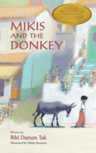 The book cover for Mikis and the Donkey