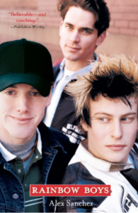 The book cover for Rainbow Boys