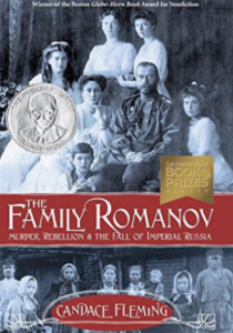 The book cover for The Family Romanov