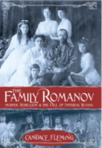 The book cover for The Family Romanov