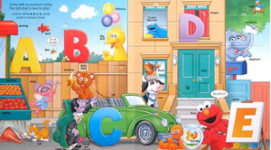 Page of Sesame Street: Elmo’s ABC Lift-the-Flap