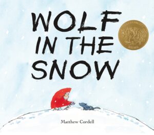 The book cover for Wolf In The Snow